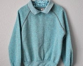 vintage toddler girl mint sweatshirt