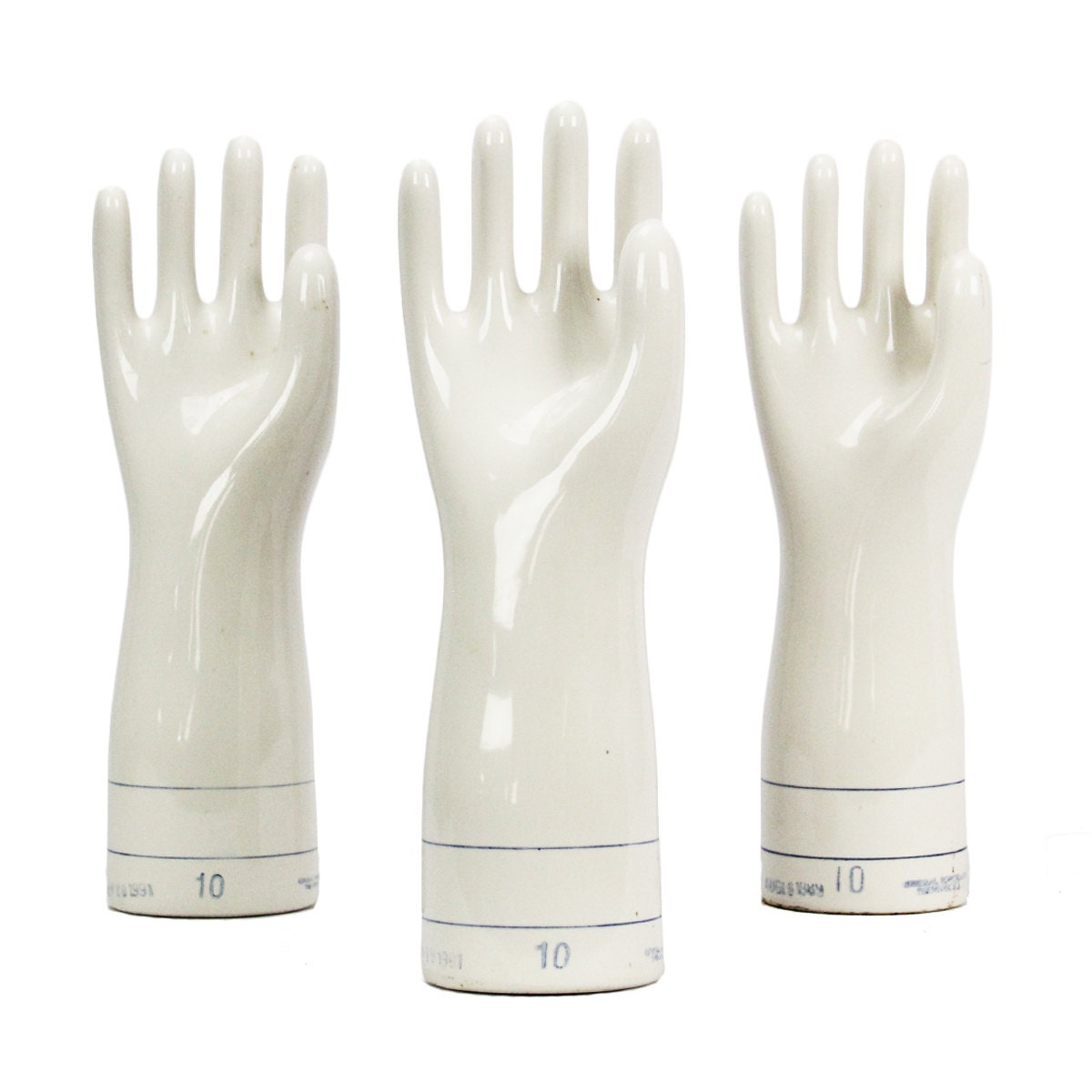 vintage porcelain glove mold