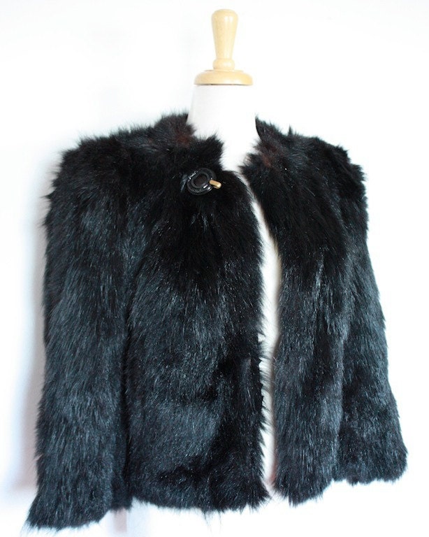 RARE Vintage 1920s / 1930s Hudson's Bay Genuine Fur Coat // Marlene Dietrich Fashion