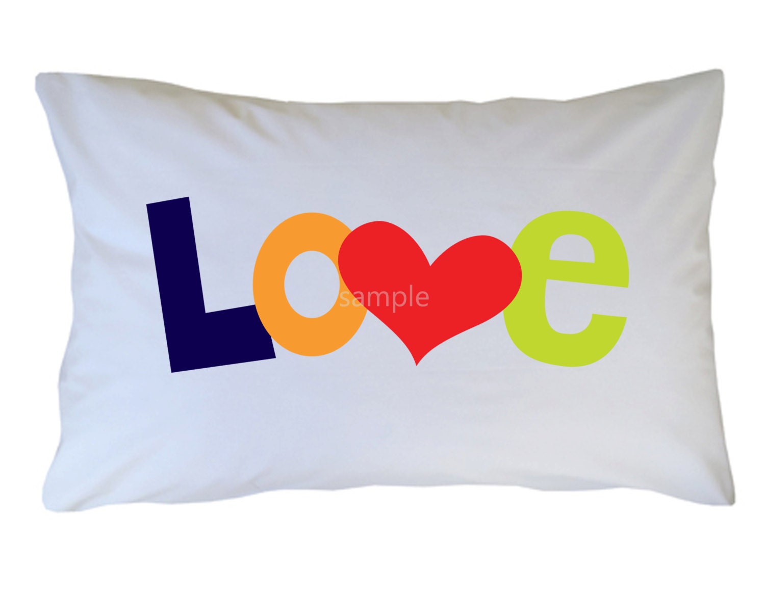 LOVE Personalized Pillowcase Valentines Personalized Pillow Case Il_570xn