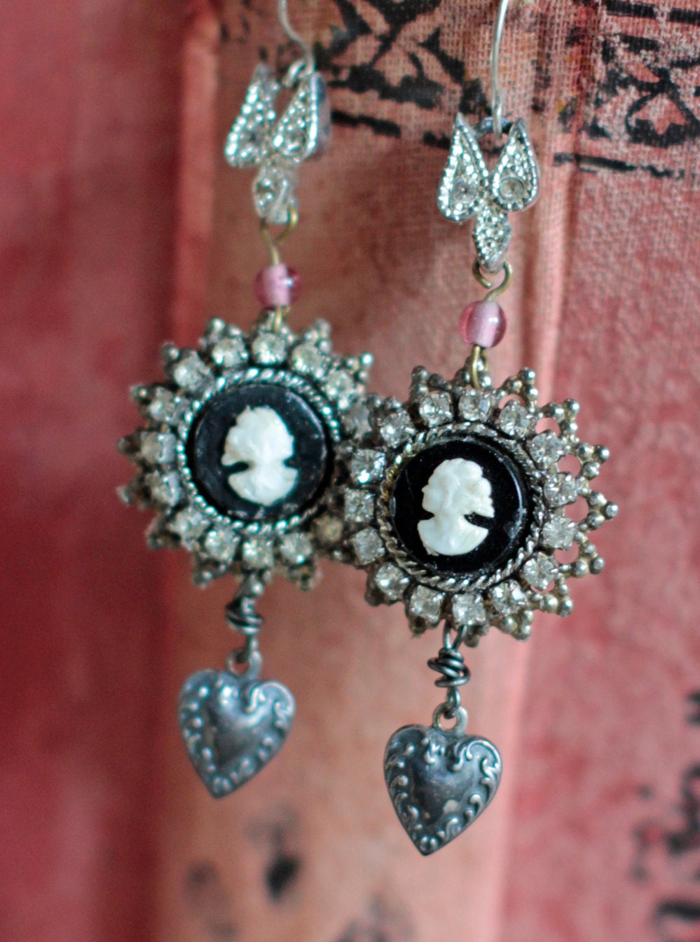 Shall We Dance - assemblage earrings