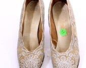 Vintage 1960 silver heels