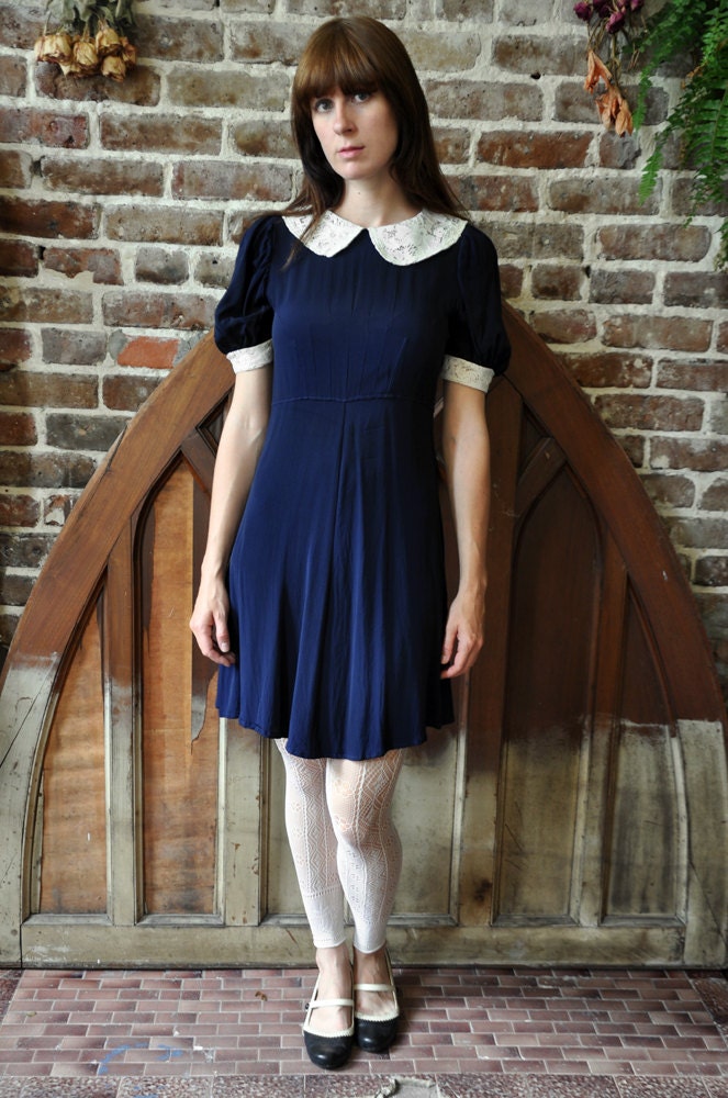 Peter Pan Collar dress - Multiple sizes and colors