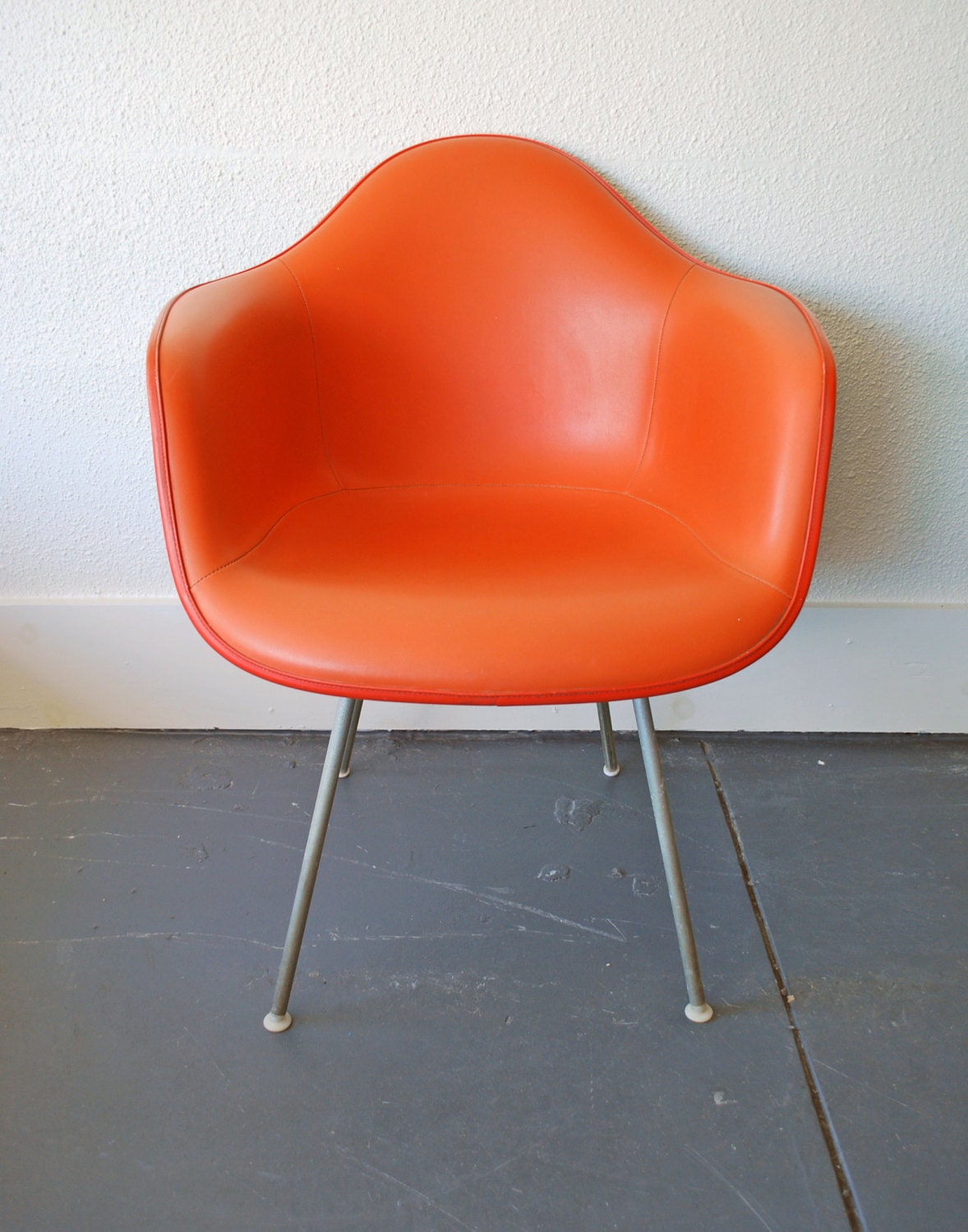 MId Century Herman Miller Orange Chair