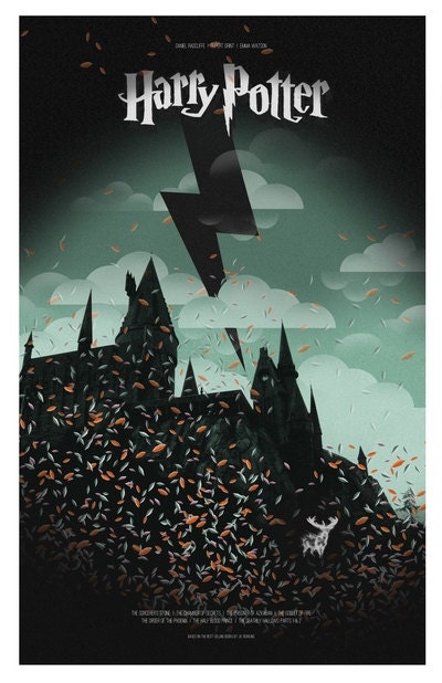 Harry Potter the complete series 24x36 inch poster