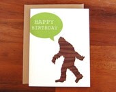 Sasquatch Birthday Card - Happy Birthday