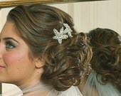 Bridal Hair Pin - Rhinestone Crystal Comb - made to order