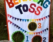 Bean Bag Toss Party Game with Bean Bags - Rainbow Theme