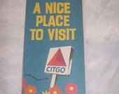 Vintage 1960's Citgo New Jersey State Street Map -Road Trip - Man Cave - Retro - Graphics - Automobile - Mixed Media - Altered Arts