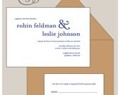 100 1 color letterpress invitation sets SPRING FLING SPECIAL