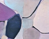 Large Abstract Painting-Colors:-Light Gray- Deep Blues-White-Blue Purple-Pale Blues-Cream-Pale Lavender and Black