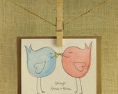 Handmade Through Thick and Thin Bird Card