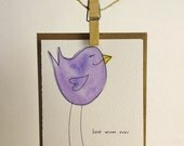 Handmade Happy Mother's Day Bird Card - Best Mom Ever