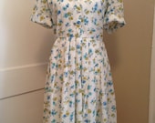 Vintage floral house dress from the 50's