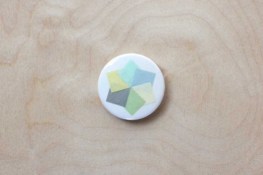 Paper Star, pinback button