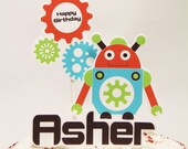 Robots & Gears - Cake Topper or Specialty Table Centerpiece Il_170x135