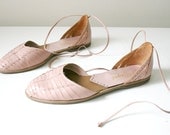Pink Leather Ballet Flats 6