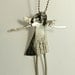 Angel Hensley Opens Herself To Light - Art Jewelry Pendant - Up Cycled Sterling Silver And PMC - 1174