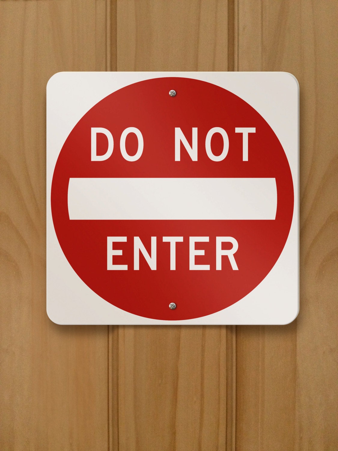 DO NOT ENTER Bedroom Door Traffic Sign
