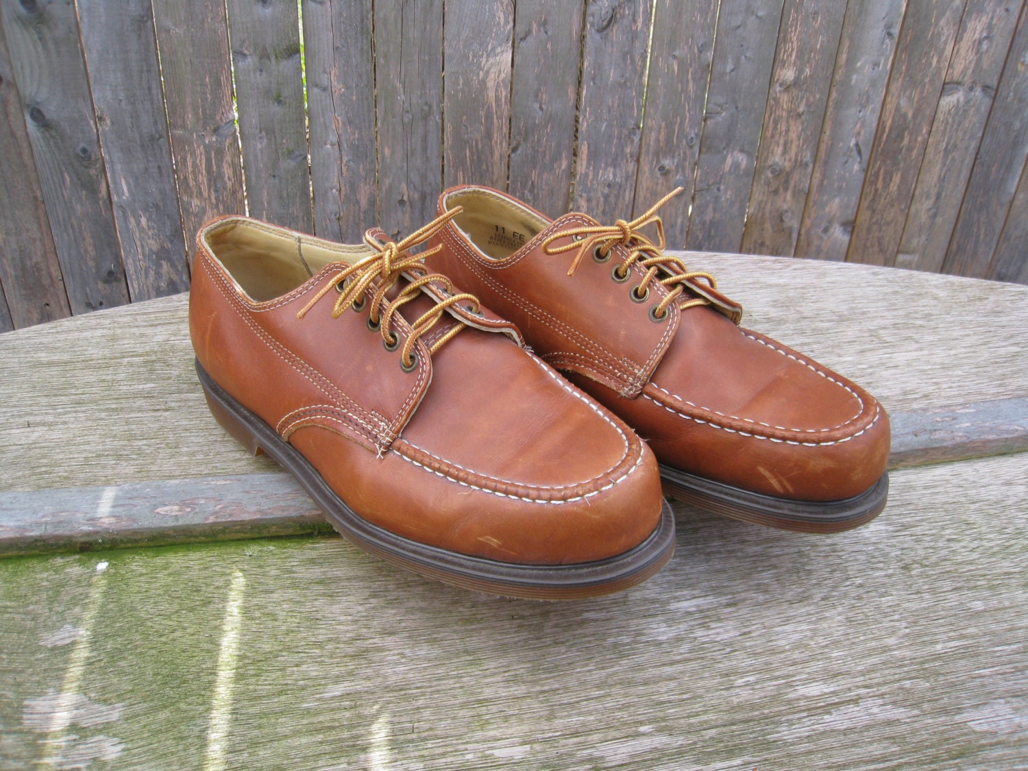 Vintage JC Penney Moc Toe Oxford Work Boots Mens 11 EE
