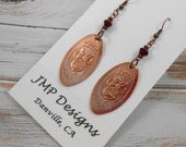 DISNEYLAND - Minnie Mouse Earrings.  Pressed Penny Art.  Limited Edition