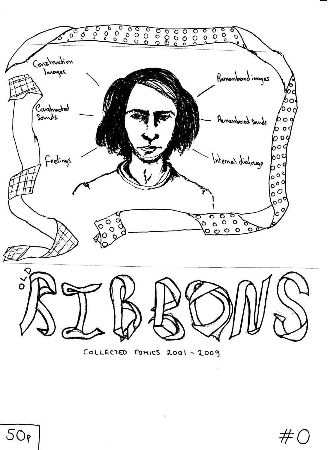 Ribbons collected comics 2001-2009 perzine comic about mental health, music & college personal fanzine