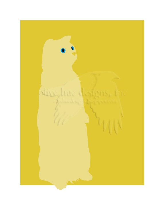 apple 8x10 standing yellow cat