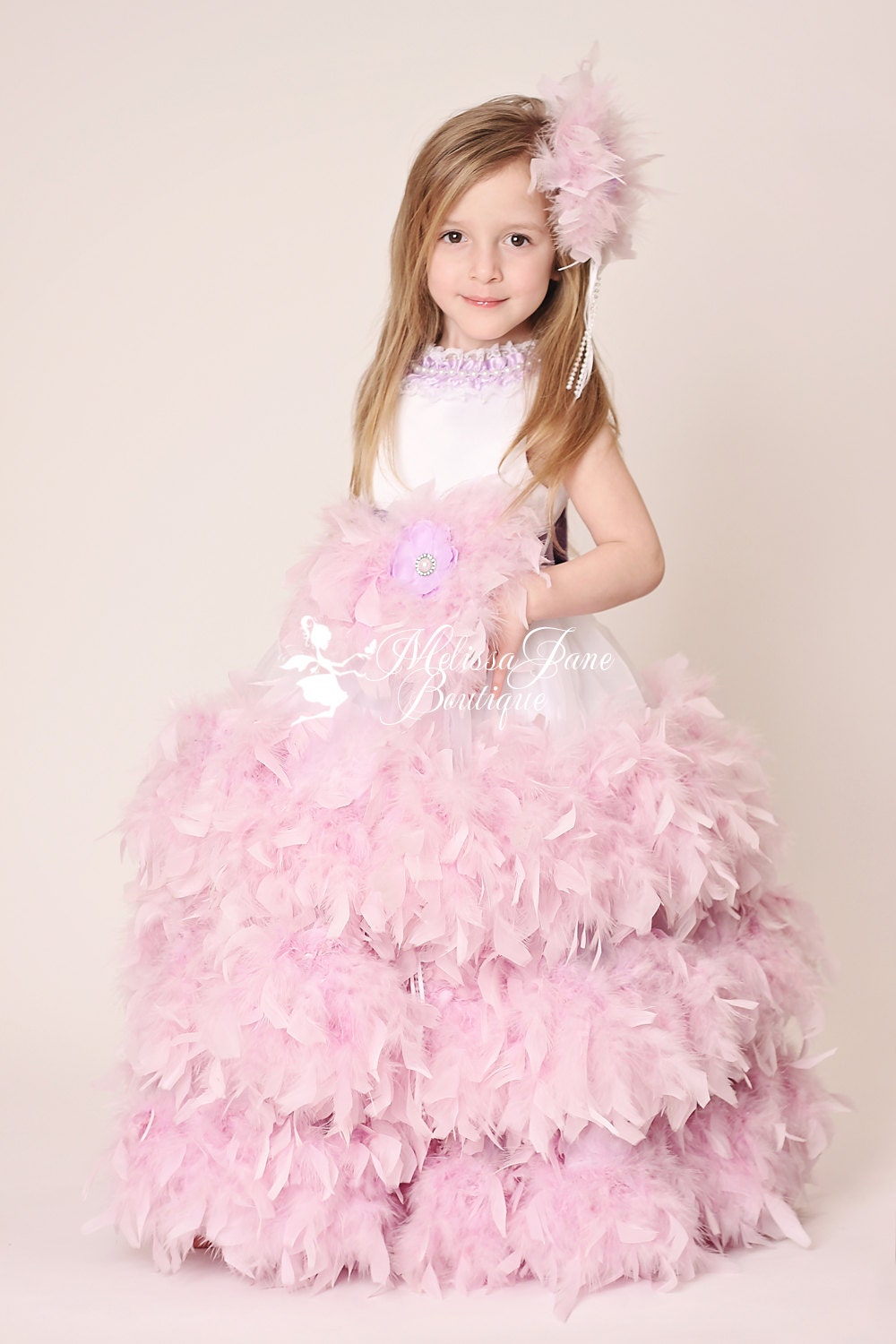 Couture Lavender Devine Flower Girl Dress