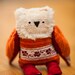 Old Grandpa Wallace - Little owl, soft art toy by Wassupbrothers