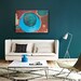 SALE - Large Abstract Acrylic Original Painting 40"x30"x1" by Linnea Heide - modern geometric - red copper turquoise