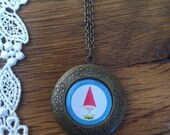 Gnome Bronze Round Locket