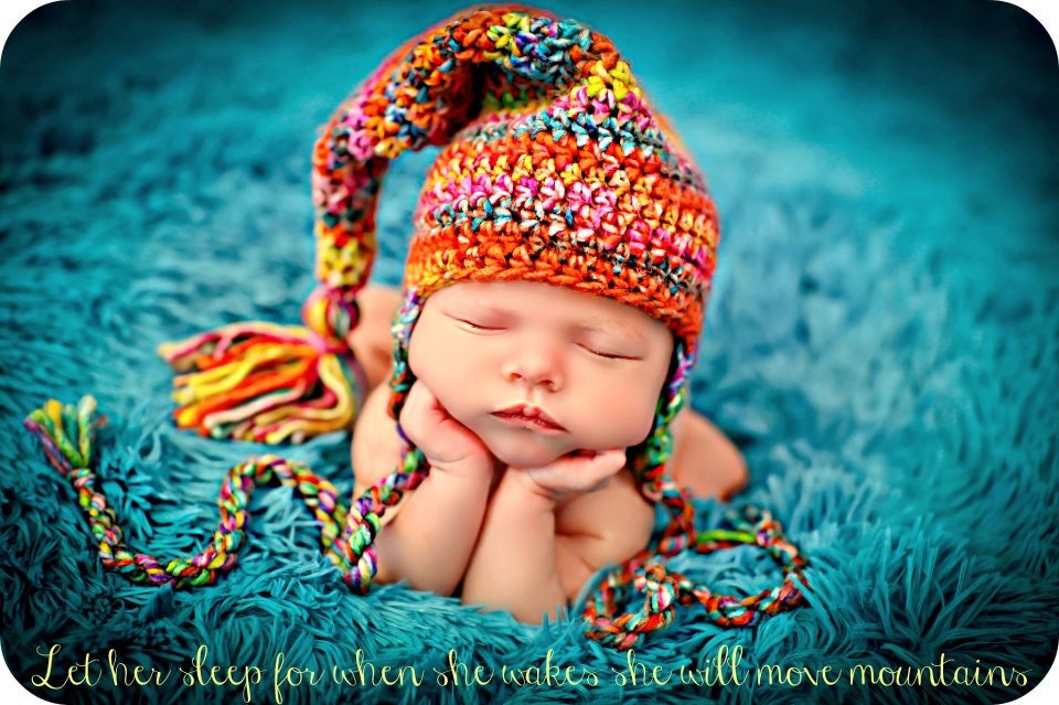 Newborn Baby Girl Photo Prop Hudson Hat