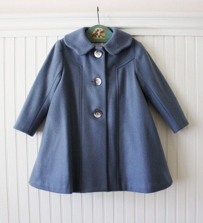 Colette Coat in Stormy Blue