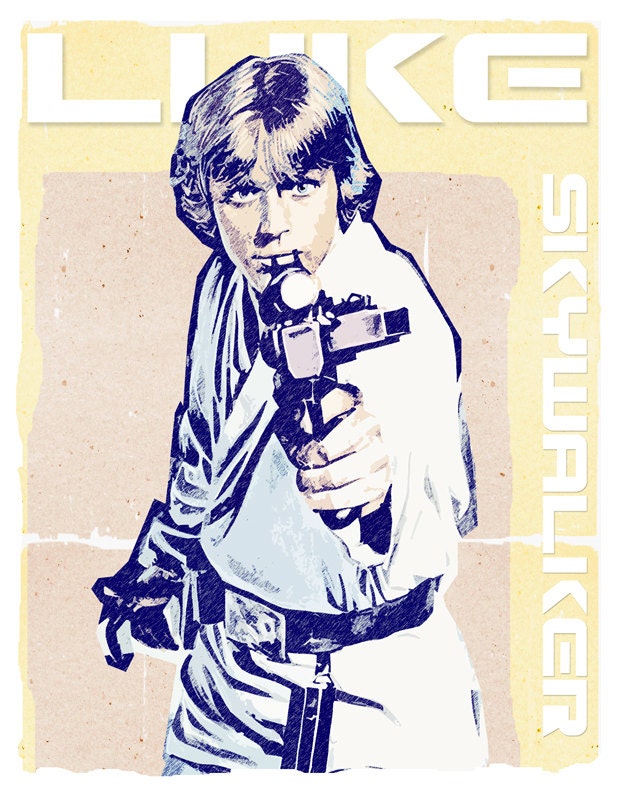 Star Wars - Luke Skywalker - 11x14 print - Star Wars print