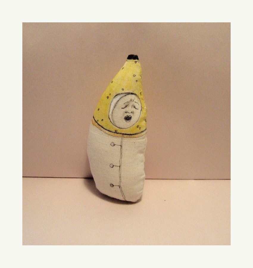 BABY CRYING  art doll fabric textile toy