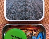 Grey Cables 2: The Knitter's Notions Tin for your knitting project bag