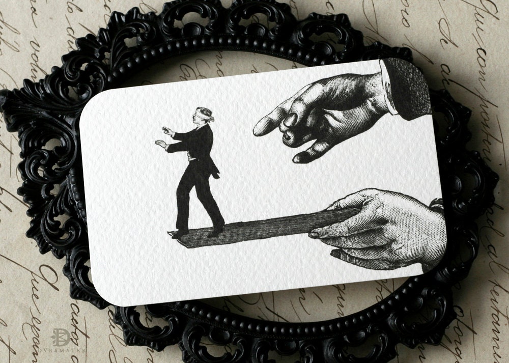 The Blindfolded Fool (6 flat cards and envelopes)