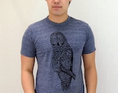 Great Gray Owl Tshirt, Soft and Stretchy, S M L XL