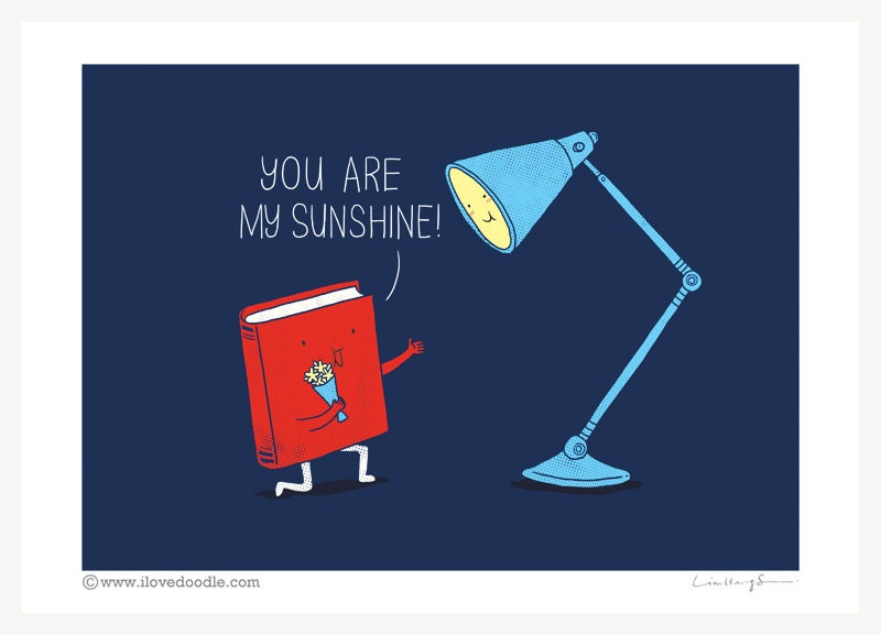 You are my sunshine - art print