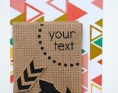 Project Life 3x4 Journaling Cards - Custom Text on Kraft Paper