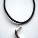 Velvet Crescent Moon necklace