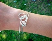 Silver Twist Bangle