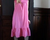 kawaii pink polka dot moo moo