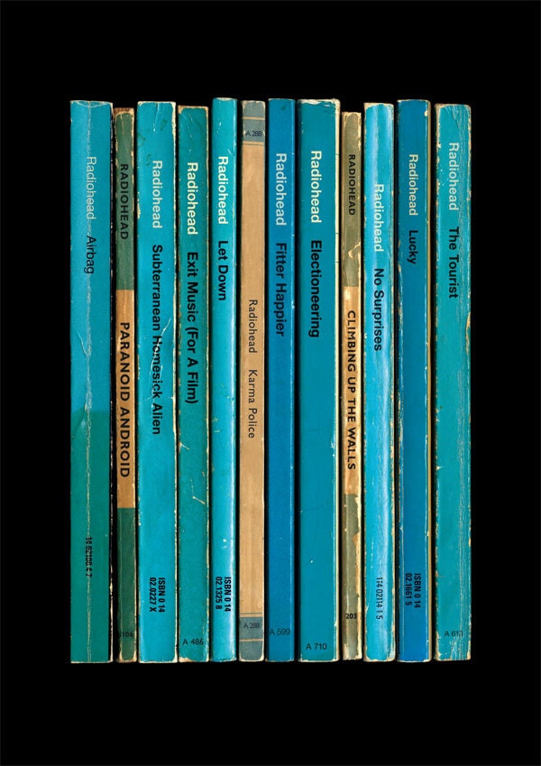 Radiohead 'OK Computer' Album As Books Poster Print