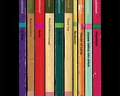 Radiohead 'In Rainbows' Album As Books Poster Print