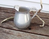 Silver Water Pitcher, Aluminum Ware, Vintage 1940s, Farmhouse Kitchen, Toroware by Leyse