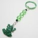 SALE Green Frog Beaded Keychain WAS 10.99