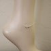 Sterling Silver Sideways Cross Anklet