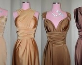 Ombre BRIDESMAID Convertible Wrap Twist Dress - 67 Colors - Wedding, Beach, Prom, Date Night, Holiday Party
