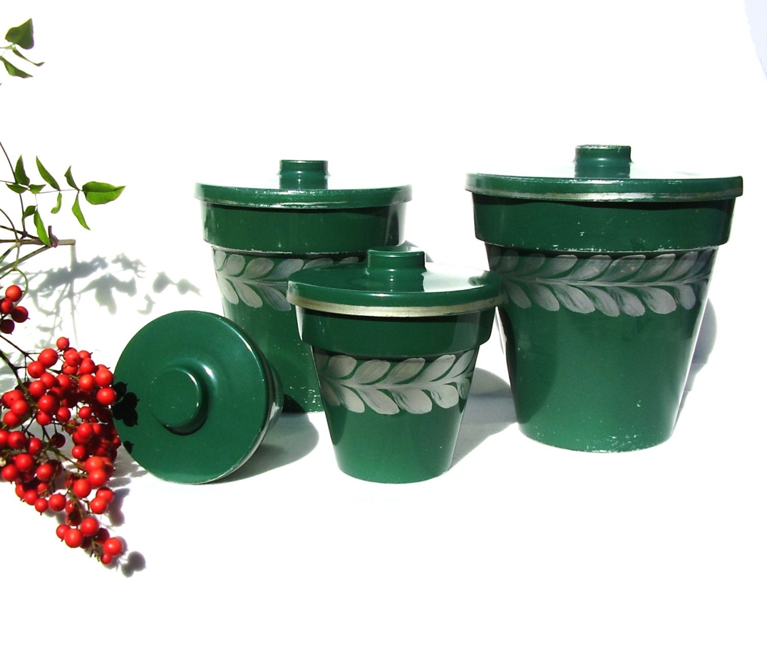 Mid century Planters Toleware artist Florence Thomas
